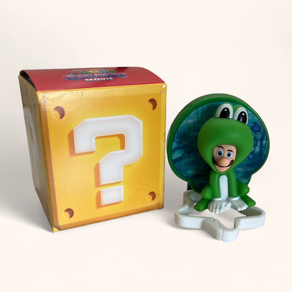 2026 McDonalds Happy Meal Toy Super Mario Movie Green Luigi Frog